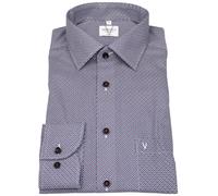 Hemd - Modern Fit - Print - rot / blau Marvelis