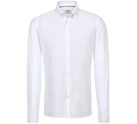 HAKRO Regular Fit Hemd weiss, Einfarbig