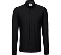 HAKRO Regular Fit Hemd schwarz, Einfarbig