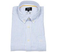 Hemd - Regular Fit - Button Down - Performance - Streifen - hellblau / weiß Camel Active