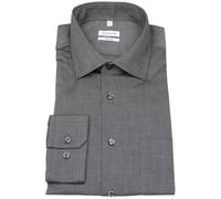Hemd - Regular Fit - Kentkragen - Fil-a-Fil - anthrazit Seidensticker