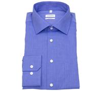 Hemd - Regular Fit - Kentkragen - Fil-a-Fil - blau Seidensticker