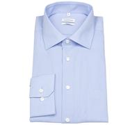 Hemd - Regular Fit - Kentkragen - Fil-a-Fil - hellblau Seidensticker