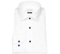 Hemd - Regular Fit - Modern Kentkragen - Kontrastknöpfe - weiß Roy Robson