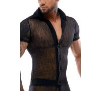 Hemd schwarz transparent