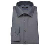 Hemd - Shaped Fit - Fil-a-Fil - anthrazit Seidensticker