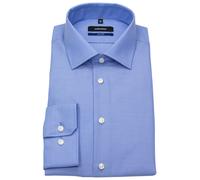 Hemd - Shaped Fit - Fil-a-Fil - blau Seidensticker