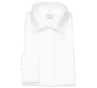 Hemd - Shaped Fit - Kentkragen - Struktur - weiß Seidensticker