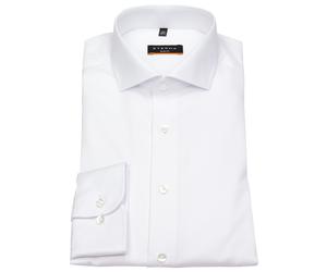 Hemd - Slim Fit - Cover Shirt - blickdicht - weiß - extra langer 70cm Arm Eterna