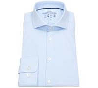 Hemd - Slim Fit - Functional Shirt - Haifischkragen - hellblau / weiß Pure