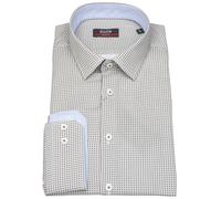 Hemd - Slim Fit - Kentkragen - anthrazit / weiß Pure