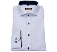 Hemd - Slim Fit - sehr fein kariert - hellblau / weiß Eterna