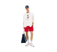 Tommy Jeans Regular Fit Freizeithemd aus Leinen-Baumwoll-Mix in Offwhite, Größe M