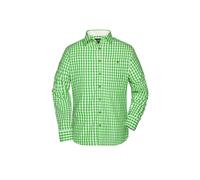 Hemd Trachtenlook "JN638" - James & Nicholson Green/White M