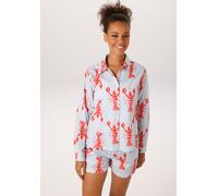 Hemdbluse ANISTON CASUAL, Damen, Gr. 34, weiß, hellblau, rot, rosa, Web, Obermaterial: 100% Baumwolle, bedruckt, gestreift, lässig geschnitten hüftlang, 1-Knopf-Manschette, Blusen Hemdbluse, gestreift