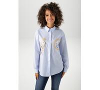 Aniston Hemd in Hellblau - Größe 42 | Damen Blusen
