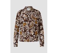 Hemdbluse aus Jersey 40 mehrfarbig|braun 2175335.89A2.40