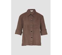 Hemdbluse aus Leinenmix 48 braun 2171798.8828.48