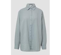 QS Hemdbluse aus Musselin im Oversize-Schnitt