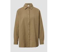 QS Damen 2165941 Bluse Langarm, olivgrün, 44