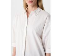 Hemdbluse aus Popeline im Loose Fit weiß 38