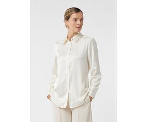 Hemdbluse aus Satin creme 32