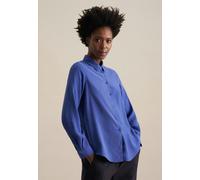 Hemdbluse aus Viskose regular fit Blau 34 (60.133511-0016-34)