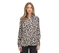 Hemdbluse BETTY & CO "Damen mit Print", Damen, Gr. 36, beige (beige, schwarz), Obermaterial: 100% Viskose, gerade normal, Blusen Hemdbluse (84634867-36) beige, schwarz