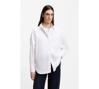 BOSS Oversized Bluse aus Baumwoll-Popeline - Style C_Bostatta, 50553890 Weiß 34