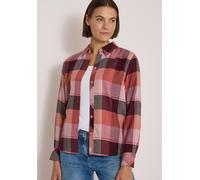 Hemdbluse CECIL, Damen, Gr. 3XL, bunt (velvet rose), Stoff, 65% Viskose, 35% Polyester, kariert, klassisch normal, V-Ausschnitt, Bündchen, Blusen Hemdbluse, mit Karomuster (79210367-XXXL) velvet rose