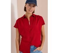 Hemdbluse CECIL, Damen, Gr. M (40), rot (tamarillo rot), Stoff, 100% Viskose, unifarben, klassisch normal, V-Ausschnitt, Bündchen, Blusen Hemdbluse, im Basic-Style (25699944-M) tamarillo rot
