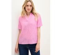 Hemdbluse CECIL, Damen, Gr. XL (44), rosa (cherry blossom pink), Obermaterial: 75% Viskose, 25% Polyester, Strukturmuster, regular fit taillenbedeckt, Blusen Hemdbluse, mit leichtem Struktur Muster (7