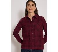 Cecil - Langarm Hemdbluse mit Karomuster berry red - Gr. - XL
