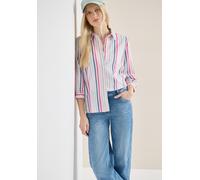 Cecil Damen 3/4-Arm Bluse in Seersucker Qualität in Pink, Gr: XXL