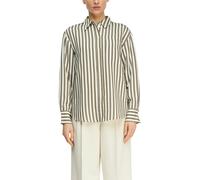 Comma Jacquardsteifen-Bluse aus Viskosemix im Relaxed Fit