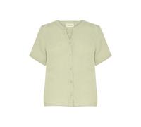Hemdbluse CREAM "Langarm-Hemd CRBellis", Damen, Gr. L-XL, grün (tea), Obermaterial: 100% Leinen LI., Blusen Hemdbluse (94774663-LXL) tea