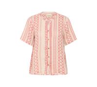 Hemdbluse CREAM "Langarm-Hemd CRBellis", Damen, Gr. S/M, bunt (ethnic geo porcelain rose), Obermaterial: 100% Leinen LI., Blusen Hemdbluse (77197727-SM) ethnic geo porcelain rose