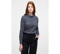 Hemdbluse ETERNA "FITTED", Damen, Gr. 44, blau (navy), 100% cotton, casual, schmal, Blusen (42586809-44) navy