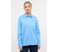 Hemdbluse ETERNA "LOOSE FIT", Damen, Gr. 34, blau, 100% Baumwolle, Blusen Hemdbluse, EASY IRON (bügelleicht) (96967353-34)