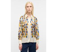 Hemdbluse in creme bedruckt 36