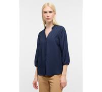 Viscose Shirt Bluse in midnight unifarben 38