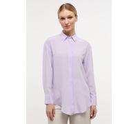 Hemdbluse ETERNA "LOOSE FIT", Damen, Gr. 38, lila, 100% Seide, Blusen Hemdbluse (35310132-38)