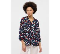 Hemdbluse ETERNA "LOOSE FIT", Damen, Gr. 40, navy, mehrfarbig, 100% Viskose, Blusen Hemdbluse (35722421-40)