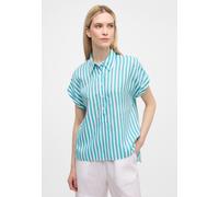 Hemdbluse ETERNA "LOOSE FIT", Damen, Gr. 44, grün (smaragd), 38% Leinen, 62% Lyocell, Blusen Hemdbluse (72794432-44)