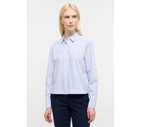 Hemdbluse ETERNA "LOOSE FIT", Damen, Gr. 44, hellblau, 70% Baumwolle, 30% Lyocell, Blusen Hemdbluse, EASY IRON (bügelleicht) (96780951-44) hellblau