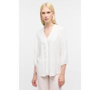 Hemdbluse ETERNA "LOOSE FIT", Damen, Gr. 44, weiß (off, weiß), 100% Viskose, Blusen Hemdbluse (60015861-44) off, weiß