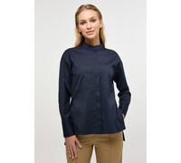 Hemdbluse ETERNA "OVERSIZE FIT", Damen, Gr. 34, blau (navy), 75% Baumwolle, 5% Elasthan, 20% Polyamid, normal, Blusen Hemdbluse (78329464-34)
