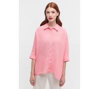 Hemdbluse ETERNA "OVERSIZE FIT", Damen, Gr. 34, rot (apricot), 100% Leinen, Blusen Hemdbluse (42287428-34)