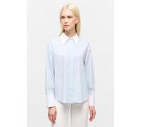 Hemdbluse ETERNA "OVERSIZE FIT", Damen, Gr. 40, himmelblau, 100% Baumwolle, Blusen Hemdbluse, EASY IRON (bügelleicht) (98571946-40) himmelblau