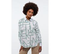 Hemdbluse ETERNA "OVERSIZE FIT", Damen, Gr. 46, grün, 100% Baumwolle, Blusen Hemdbluse, EASY IRON (bügelleicht) (77704025-46)